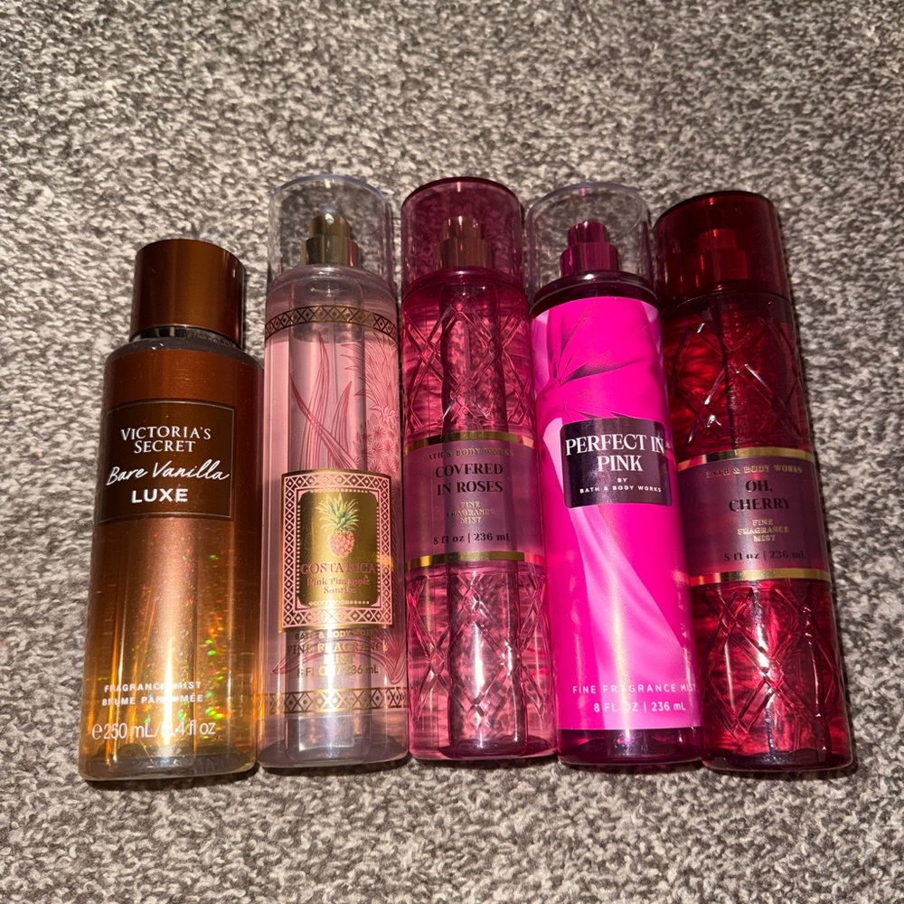 Bath and Body Works Collection + extra VS Bare Lux